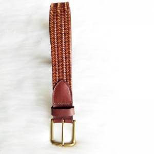 HD0827 - Cintura in pelle intrecciata all'ingrosso in stile cowboy occidentale