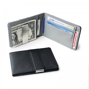 HD0827 - Pacchetto di carte di credito per uomo personalizzabile all'ingrosso con clip
